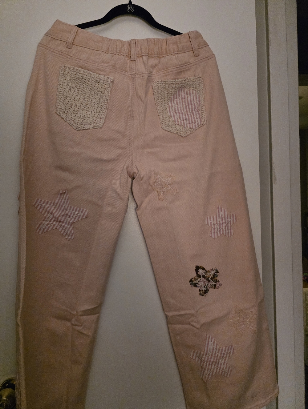 POL Dusty Pink Soft Denim with Elastic Waistband On Back..W- 16 Inseam 27 Beauty - Picture 2 of 6